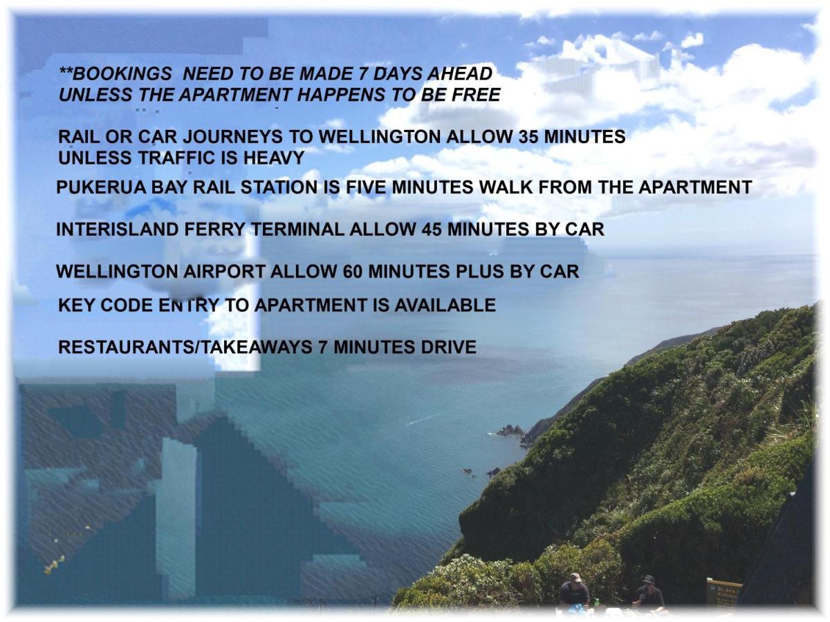 Apartamento Peaceful Pukerua Bay Exterior foto